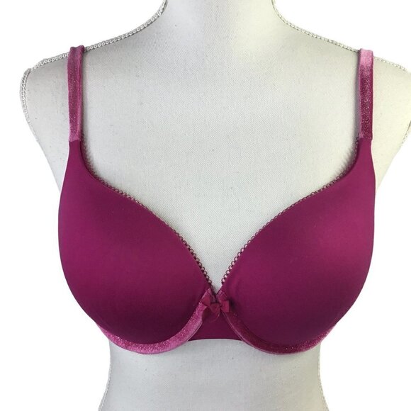 Victoria's Secret Body by Victoria Perfect Shape Size 34D Underwire Velvet - Picture 3 of 8